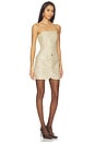 view 2 of 4 Madison Strapless Mini Blazer Dress in Pale Gold