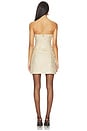 view 3 of 4 Madison Strapless Mini Blazer Dress in Pale Gold