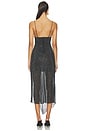 view 3 of 4 Harmony Embell Midi Dress With Slit in Black