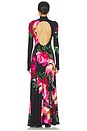 view 4 of 4 Augusta Turtleneck Maxi Dress in Empress Bloom Black