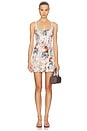 view 1 of 3 Julia Scoop Neck Mini Dress in Sweet Peony