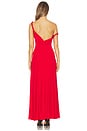view 4 of 4 Noelia Twist Strap Paneled Maxi Dress in Chili Pepper