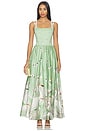 view 1 of 4 Guinevere Bustier Maxi Dress in Drift Light Sage