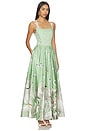 view 2 of 4 Guinevere Bustier Maxi Dress in Drift Light Sage