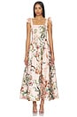 view 1 of 3 Hana Tie Strap Midi Dress in Sunset Grove English Rose