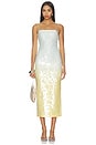 view 2 of 5 Delora Sequin Strapless Midi Dress in Clear Skies