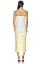 view 4 of 5 Delora Sequin Strapless Midi Dress in Clear Skies