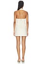 view 3 of 3 Solana Buckle Denim Halter Mini Dress in Off White