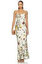 view 1 of 4 ROBE MAXI MONTANA in Desert Sprigs Vanilla