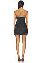 view 3 of 4 Katia Embellished Strapless Lantern Mini Dress in Soft Tulip Black