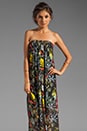 view 1 of 6 Nareen Strapless Gathered Drape Maxi Dress in Amazon Floral Print