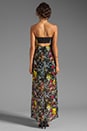 view 4 of 6 Nareen Strapless Gathered Drape Maxi Dress in Amazon Floral Print