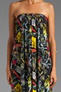 view 5 of 6 Nareen Strapless Gathered Drape Maxi Dress in Amazon Floral Print