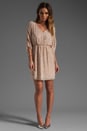 view 2 of 6 Olympia Embellished Tunic Dress en Pale Peach/Silver in Pale Peach & Silver