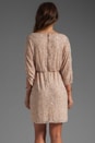 view 4 of 6 Olympia Embellished Tunic Dress en Pale Peach/Silver in Pale Peach & Silver