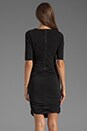 view 4 of 5 Half Sleeve Ruched Dress in Black