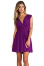 view 1 of 5 Linda Crossover Top Dress in Electric Plum