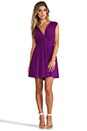 view 2 of 5 Linda Crossover Top Dress in Electric Plum