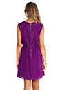 view 4 of 5 Linda Crossover Top Dress in Electric Plum