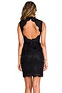 view 4 of 6 Patricia Short Feather Peplum Gown in Black