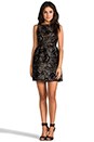 view 2 of 6 Lillyanne Puff Skirt Mini Dress in Gold & Black