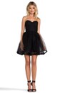 view 2 of 5 Landi Gathered Cinched Waist Pouf Dress in Black