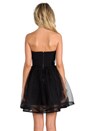 view 4 of 5 Landi Gathered Cinched Waist Pouf Dress in Black