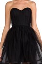 view 5 of 5 Landi Gathered Cinched Waist Pouf Dress in Black