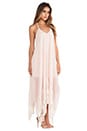 view 3 of 5 Messi Embroidered Halter Dress in Nude Lip