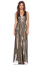 view 1 of 3 Issa Pleated Maxi Dress in Bronze