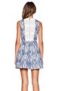 view 3 of 4 Epstein Structured Dress in Blue & White