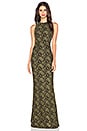 view 1 of 3 ROBE MAXI ROXIE in Olive & Black