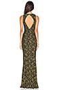 view 3 of 3 ROBE MAXI ROXIE in Olive & Black