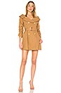 view 1 of 3 Candace Trench Coat Dress in Tan