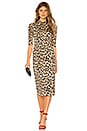view 1 of 3 Delora Dress in Textured Leopard