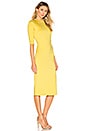 view 2 of 3 Delora Fitted Mock Neck Dress in Canary