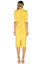 view 3 of 3 Delora Fitted Mock Neck Dress in Canary