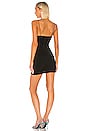 view 3 of 3 Ashanti Faux Wrap Side Zip Dress in Black