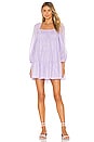 view 1 of 3 Rowen Tiered Square Neck Tunic Dress in Lavender