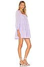 view 2 of 3 Rowen Tiered Square Neck Tunic Dress in Lavender