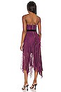 view 3 of 4 Bree Ruffle Handkerchief Dress in Boysenberry