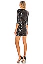 view 3 of 4 Rosalia Embellished Mesh Cutout Dress in Black