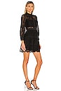 view 2 of 3 Anaya Collared Tiered Short Dress in Black