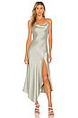 view 1 of 3 Harmony Asymmetrical Midi Dress in Sage