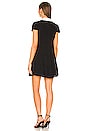 view 3 of 3 Meeko Combo Vegan Dress in Black & Off White