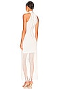 view 3 of 3 Steph Twist Neck Fringe Dress in Off White