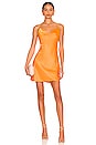 view 1 of 3 Harmony Mini Slip Dress in Tangerine