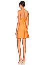 view 3 of 3 Harmony Mini Slip Dress in Tangerine