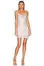view 1 of 4 Harmony Crystal Slip Dress in Silver Chainmail