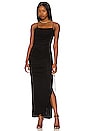 view 1 of 4 Lux Ruched Midi Dress in Black